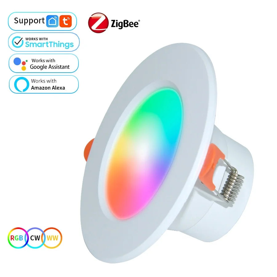 spot led intelligent blanc moderne éclairage translucide commande wifi bluetooth alexa google