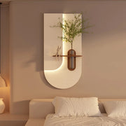 Lampe murale LED plante en grès pour couloir moderne - Décoration d'entrée suspendue créative