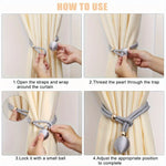attaches rideaux décoratives polyester tressure élégantes couleurs variées fixations rideaux elastiques