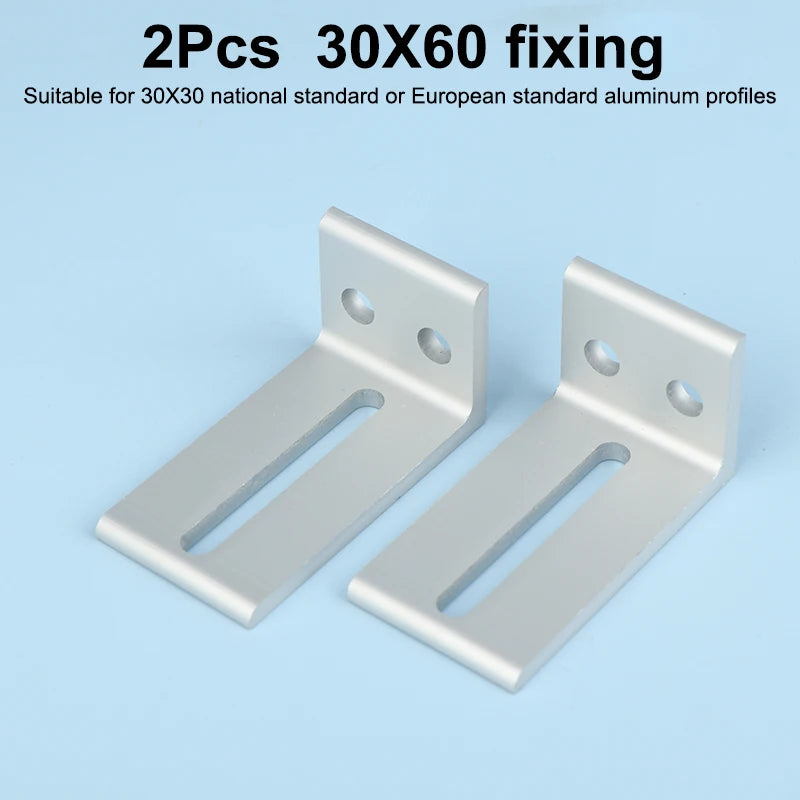 supports d'angle argenté équerres d'angle industriels plats opaques aluminium bricolage travail bois fixations