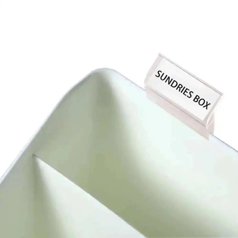 boîte rangement transparente moderne adhésif étiquette sundries sorting tag stockage armoire flexible gripper clip