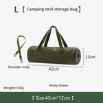 sac main khaki vert armée noir toile épaisse pratique robuste poignées amovibles campagne outils