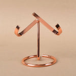 Support bijoux noir argent doré clips base circulaire moderne minimaliste salon respectueux environnement