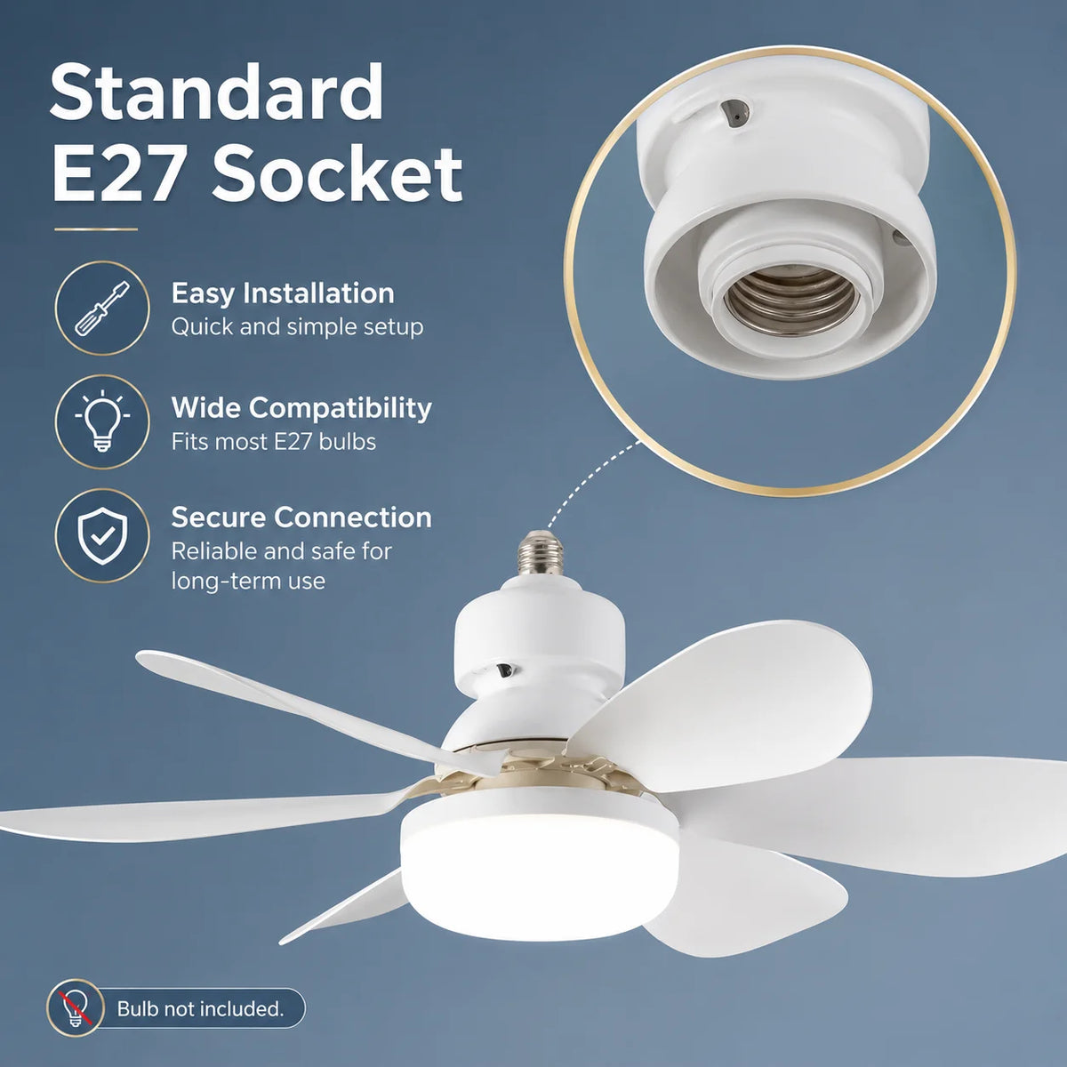 ventilateur lumière led 30w télécommande blanc moderne minimaliste contemporain fonctionnel