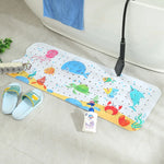 tapis bain anti dérapant thème marin poissons coraux dimensions 100cm 40cm moderne enfantin