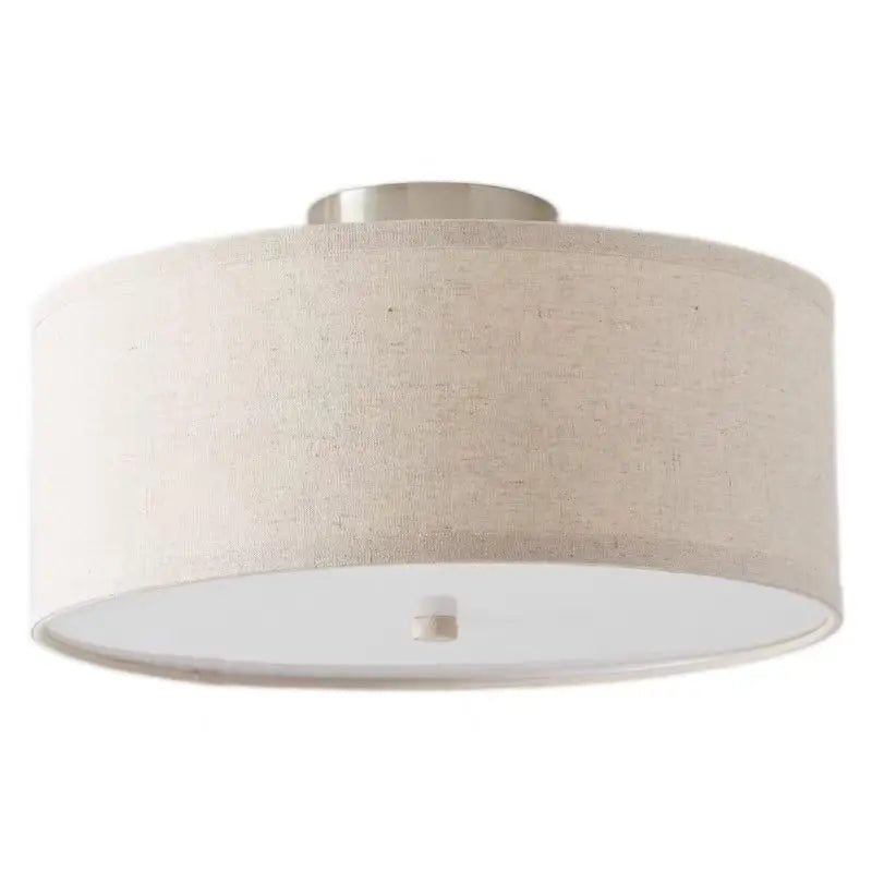 lampe moderne tissu lin beige clair cuisine chambre coucher entrée couloir 6000k 3000k