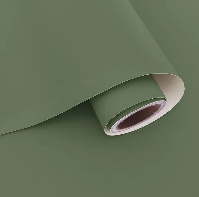papier peint autocollant vert olive moderne sans résidu imperméable antimoisissures respectueux environnement chambre salon