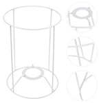 abat jour structure métallique blanc industriel minimaliste suspension fil cage protection ampoule