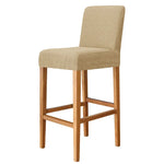 Housse chaise jaune rayée moderne adhésive polyester bar stool banquet