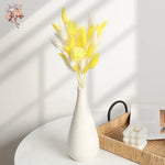 bouquet fleurs séchées jaunes plumes boho décoration maison anniversaire fête valentin nouvelle année