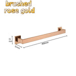accessoires salle bain or rose moderne porte serviettes mural fixations métal