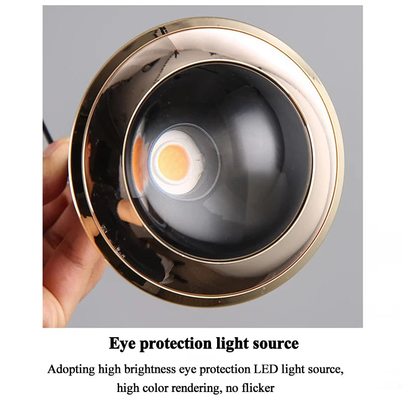 pendentif led noir moderne suspension chambre salon lumière ajustable haute