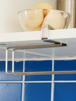 porte serviettes moderne acier inoxydable blanc argenté cuisine respectueux environnement fixations