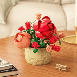 bouquets fleurs artificielles artisanal origami intérieur décoration maison anniversaire mariage vert rose jaune