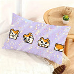 housse coussin rectangulaire souris cartoon kawaii décorative canapé salon chambre maison blanche