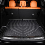 tapis sol voiture noir rayures diagonales surface rugueuse moderne résistant poignées compartiments rangement