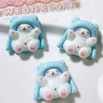 clips cheveux kawaii animaux mignons arc ciel coeurs love floral rose blanc jaune bleu