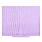 tapis drainage silicone gris moderne rayures diagonales antidérapant respectueux environnementuisine