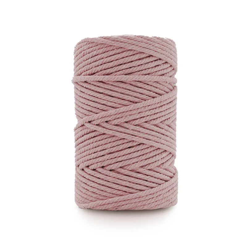 fil macramé coton texturé blanc noir gris bleu rose rouge vert jaune violet artisanal