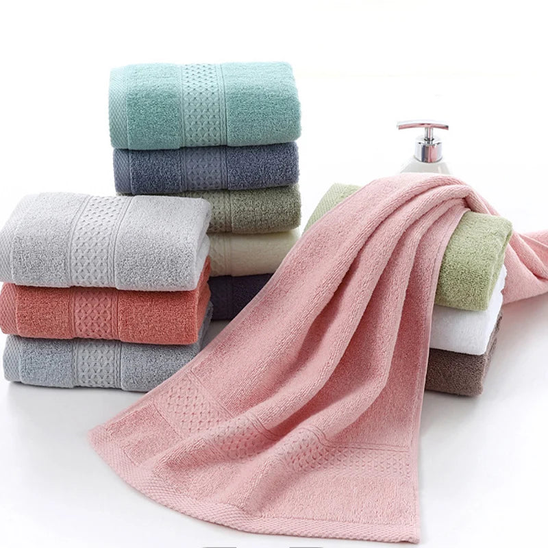 serviette bain coton pur douce absorbante grande taille adulte visage corps classique