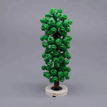 arbres miniatures créatifs fleurs roue dentée couleurs vives base plate naturelle