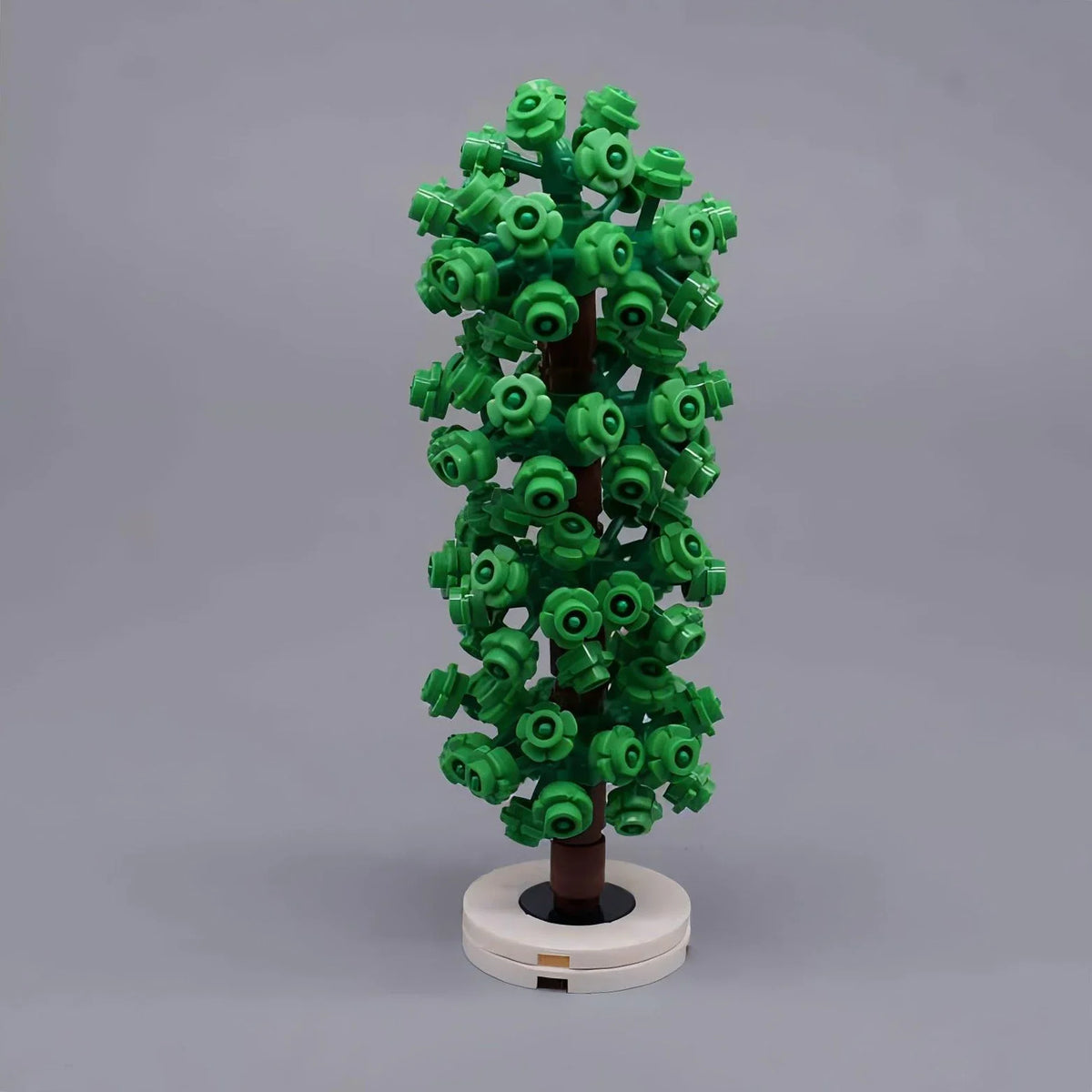 arbres miniatures créatifs fleurs roue dentée couleurs vives base plate naturelle