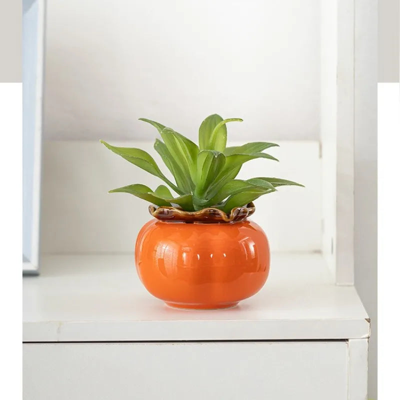 vase céramique vert émeraude pot fleurs hydroponique décoration intérieur plante verte rustique champêtre