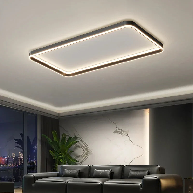 lampe led moderne rectangulaire blanc éclairage quotidien télécommande 40cm 50cm 90cm chambre salon