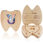 boîte dents bois astronaute carte profil grille tailles bébé