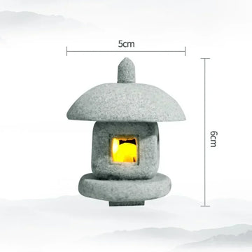 lanterne japonaise pierre gris clair shoin traditionnelle extérieure décoration zen jardin opaque classique miniature
