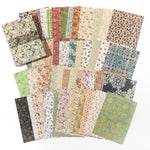papier decoratif vintage fleurs papillons lettrage mariage noel anniversaire romantique beige vert rose bleu