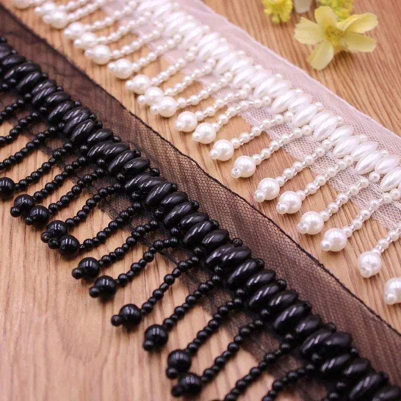 ruban décoratif blanc ovales dentelle classique mariage tulle élastique matériaux couture fixations invisibles