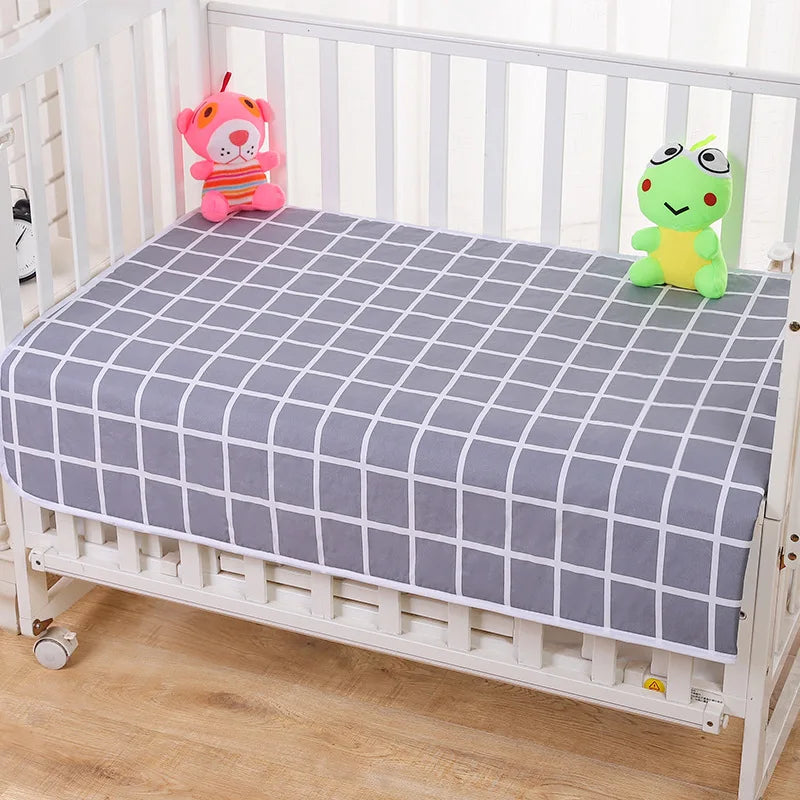 matelas langer réutilisable bébé drap lit animaux dessin animé portable changer tapis station bleu