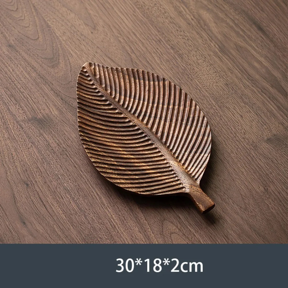 plateau thé bois naturel rustique opaque texture veinée rangement service thé