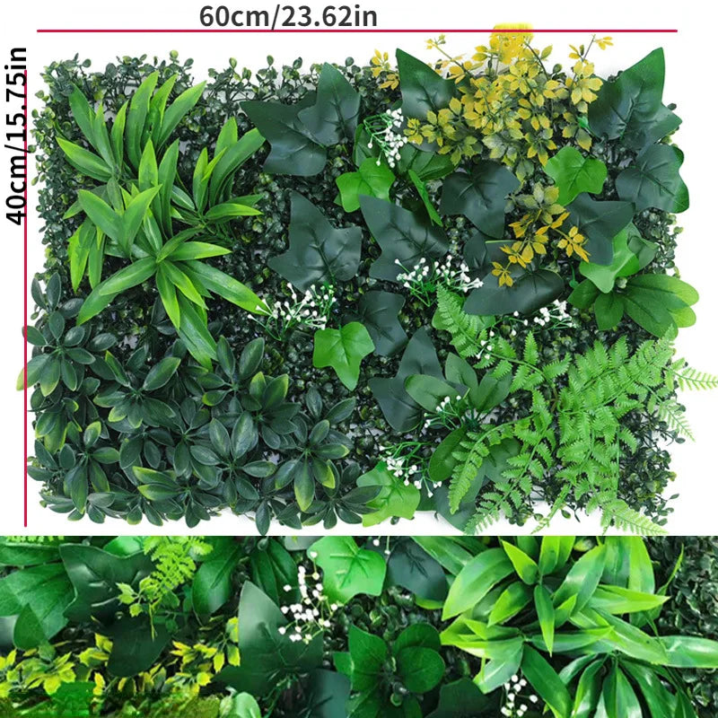 panneau mural végétal artificiel feuilles vertes moderne extérieur accrochable haie buis décoration jardin naturel