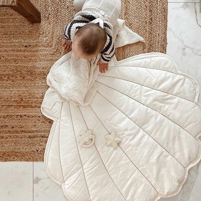 tapis jeu bébé coton motifs floraux résistant décoloration moderne doux intérieur extérieur plage