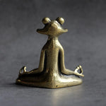 statuette grenouille bronze doré moderne support encens minimaliste ornement animal compagnie imitation antique