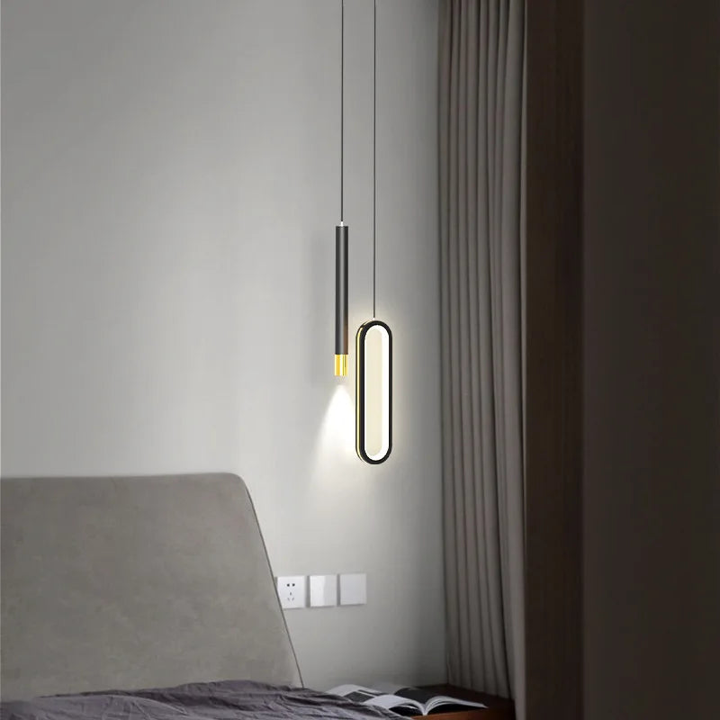 Éclairage décoratif moderne suspension noire métal