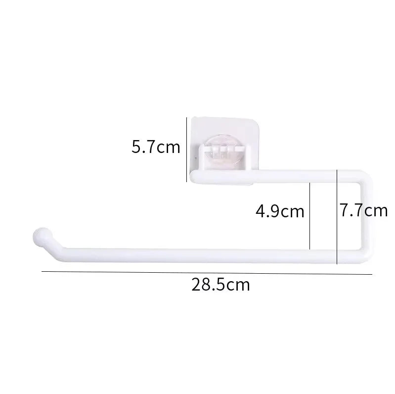 porte serviettes blanc adhésif moderne acier inoxydable fixe mural salle bain 65g