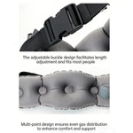 coussin lombaire gonflable confortable noir sac rangement ajustable lit forme