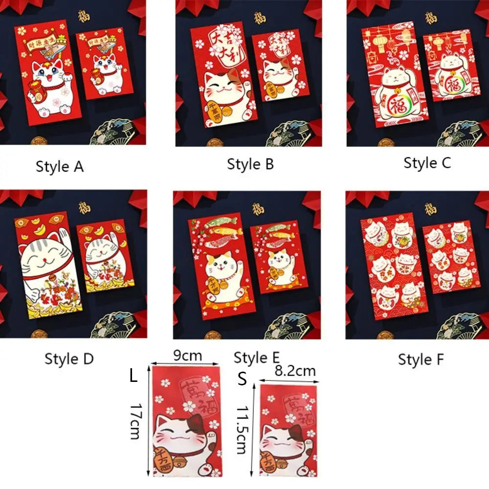 enveloppes rouges traditionnelles chinoises chat porte bonheur fleurs cerisier symboles finance caractères chinois festif