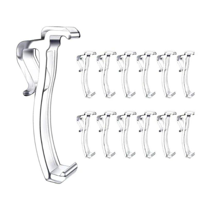clips maintien rideaux transparent moderne adhésif 12 pièces longueur 2.45 pouces largeur 0.827 pouces