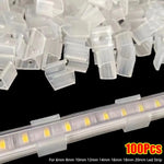 clips fixation ruban led transparent 6mm 8mm 10mm 12mm 14mm 16mm 18mm 20mm moderne
