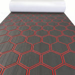 tapis sol mousse eva hexagon noir vert moderne antidérapant adhésif camping surf