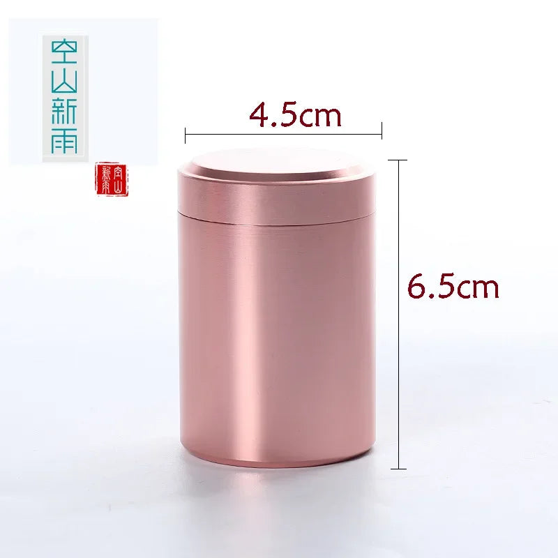 boîte thé or argent moderne minimaliste 70ml métallique brillante portablescrição