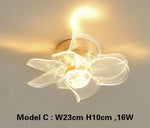 lampe moderne blanche dorée réseau fil organique led sources 249 2000lm