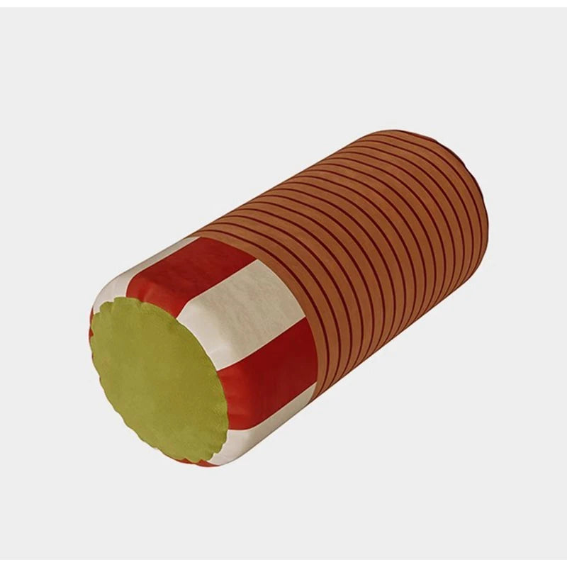 taies d'oreiller décoratives rayées contemporain bleu rouge beige marron vert orange polyester respectueux environnement