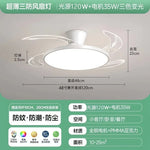ventilateur blanc transparent moderne 42 48 pouces led télécommande