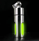 porte clés lumineux bouteille parfum vert fluo moderne anneau chaîne portable suspendre lumière opaque