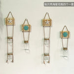 vases suspendus transparents vintage coquillages étoiles rustiques éléments naturels